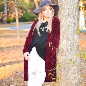 Chenille Cardigan